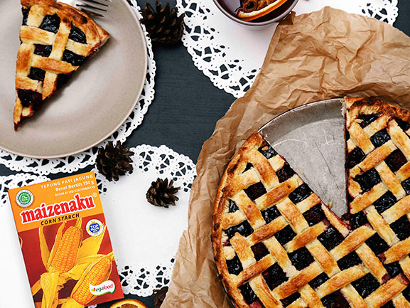 Lite CranBlueberry Pie