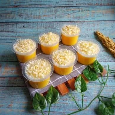 resep puding jagung manis maizena - Puding Jagung Keju