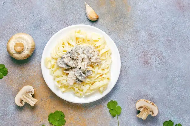 Spaghetti Aglio Olio Mushroom