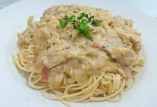 spaghetti tuna kuah susu