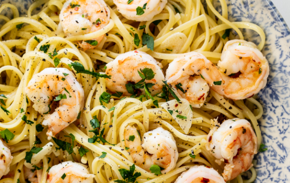 resep seafood pasta aglio e olio