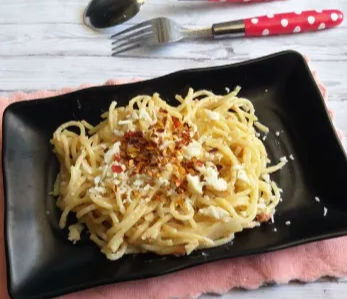 spageti kornet saus bechamel