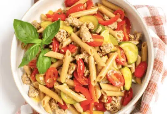 olahan nikmat ground turkey penne pasta